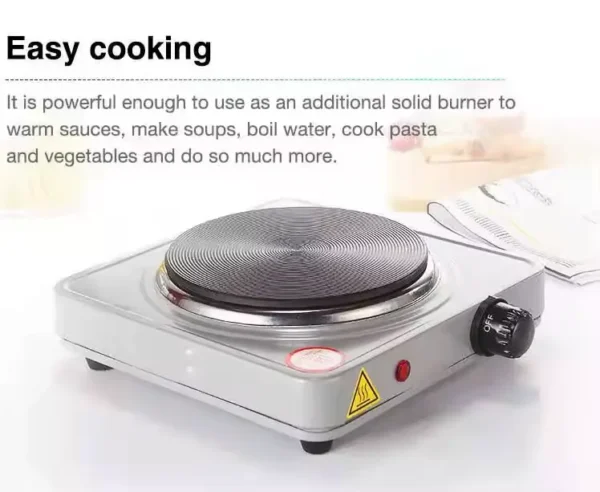 Cocina de Una Hornilla Placa Calefactora 1000W X8 - Imagen 3