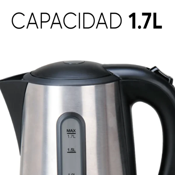Hervidor Inox de 1.7L 2000W X12 - Imagen 4