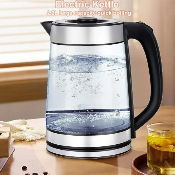 Hervidor 2.2L de Vidrio Templado 1500W X12 - Imagen 4