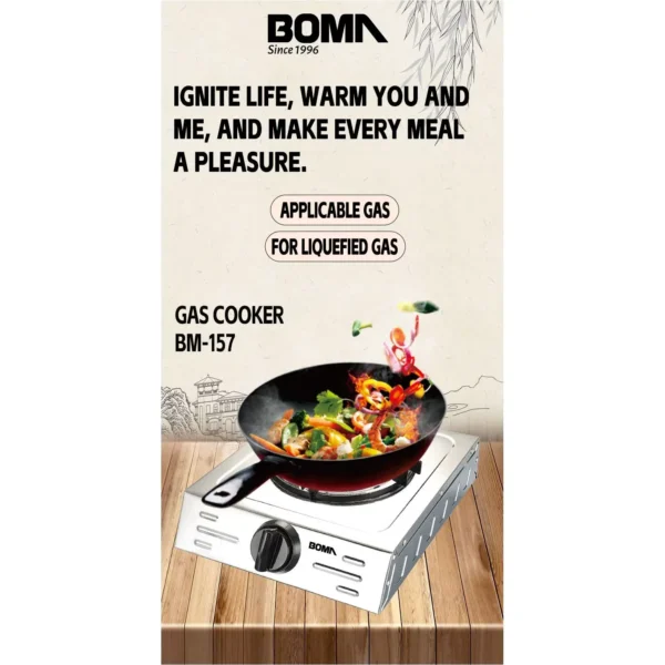 Cocina de gas Inox de Una Hornilla   X8 - Imagen 3