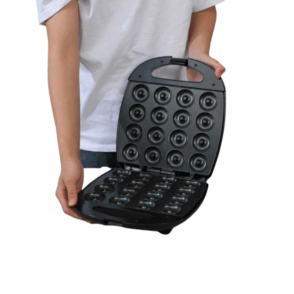 Máquina de Mini Donas de 16 Moldes Antiadherente 1400W X8