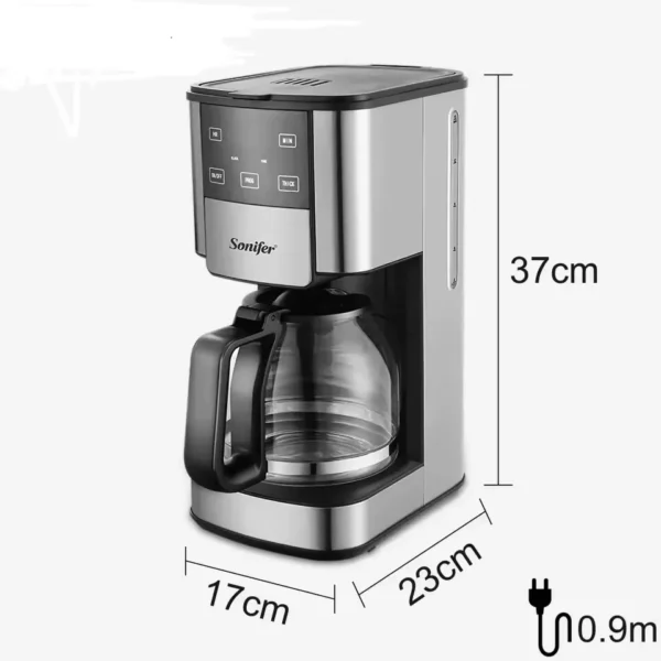 Máquina Cafetera de 1.8L Digital para 12-15 tazas 1000W X4 - Imagen 6